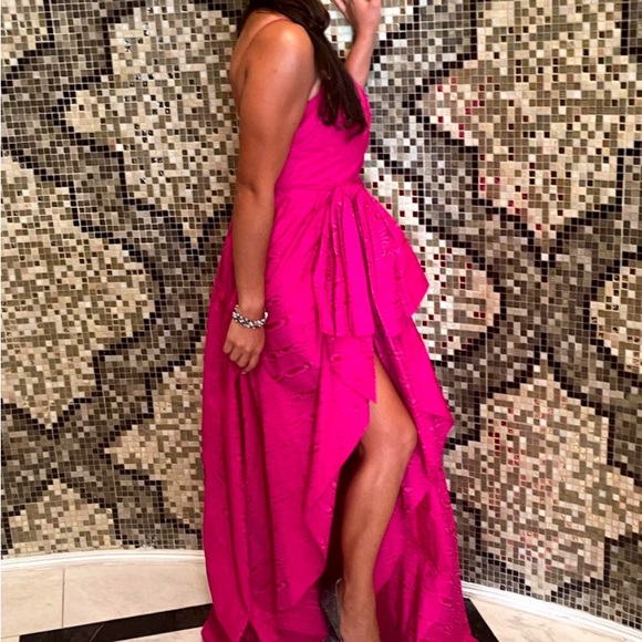 Flor et.al Dorothy Gown in Fuschia - Picture 2 of 4